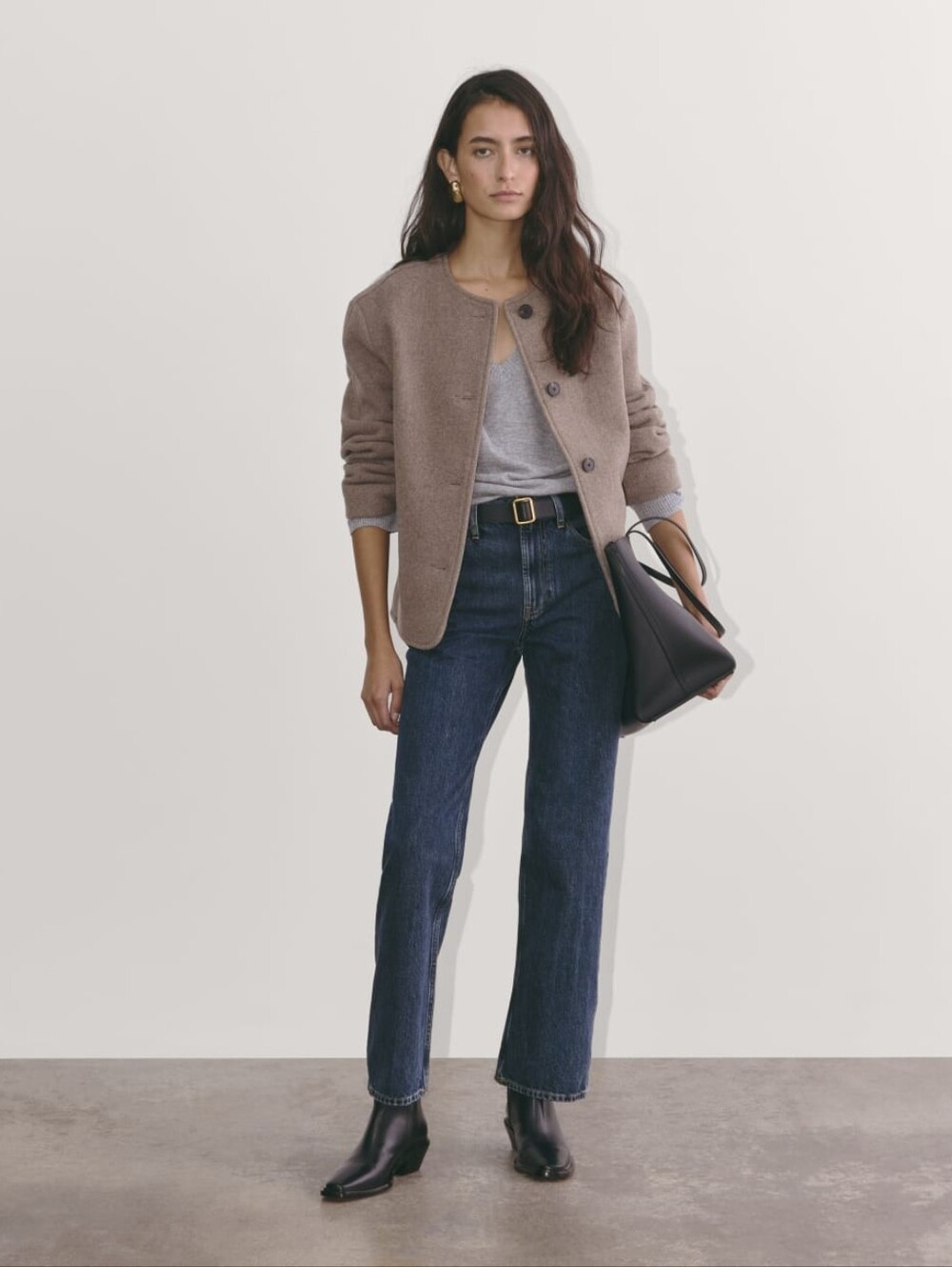 Everlane The High Rise Cheeky Straight Jean